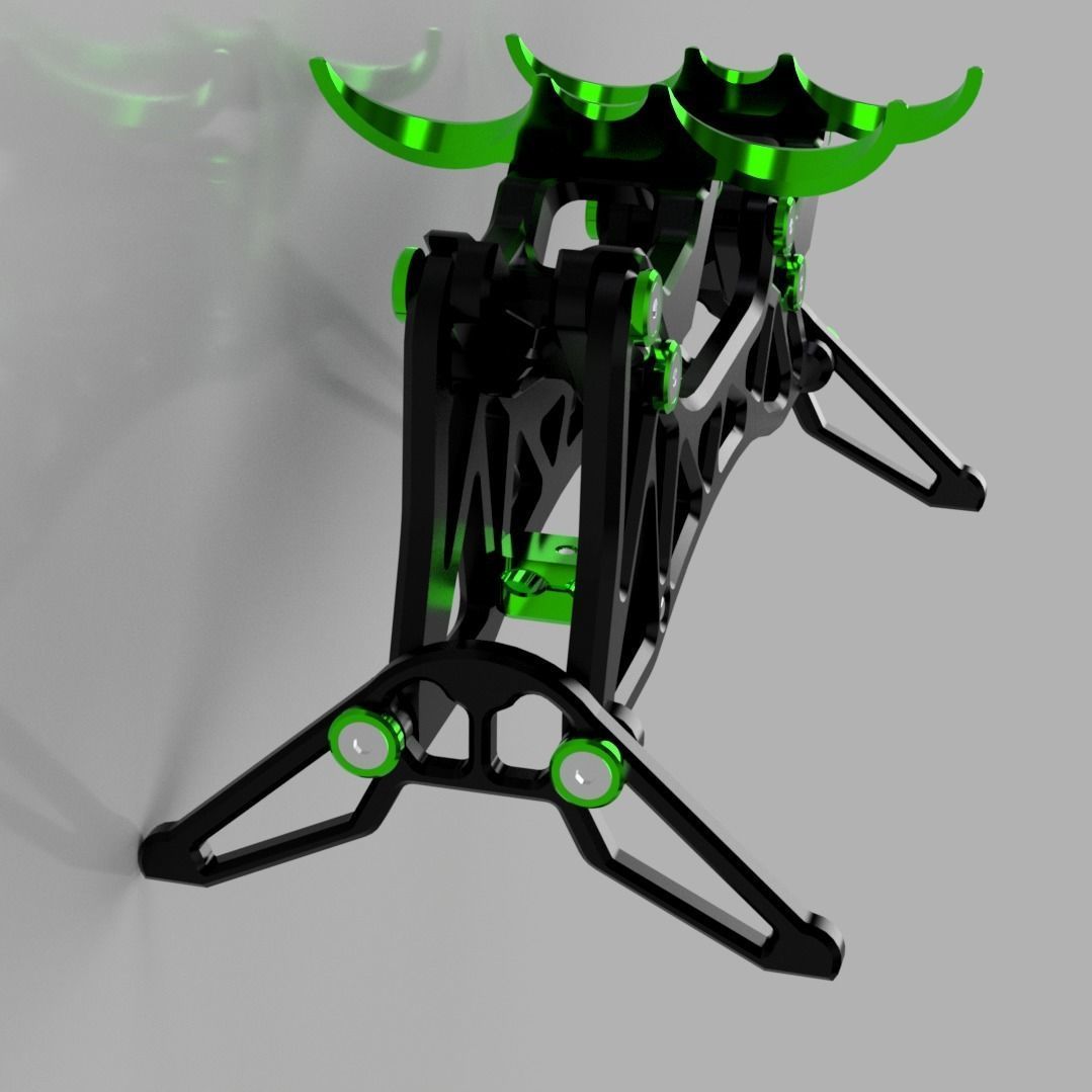 Dual controller stand for Xbox series X and PS4 3D print model_8
