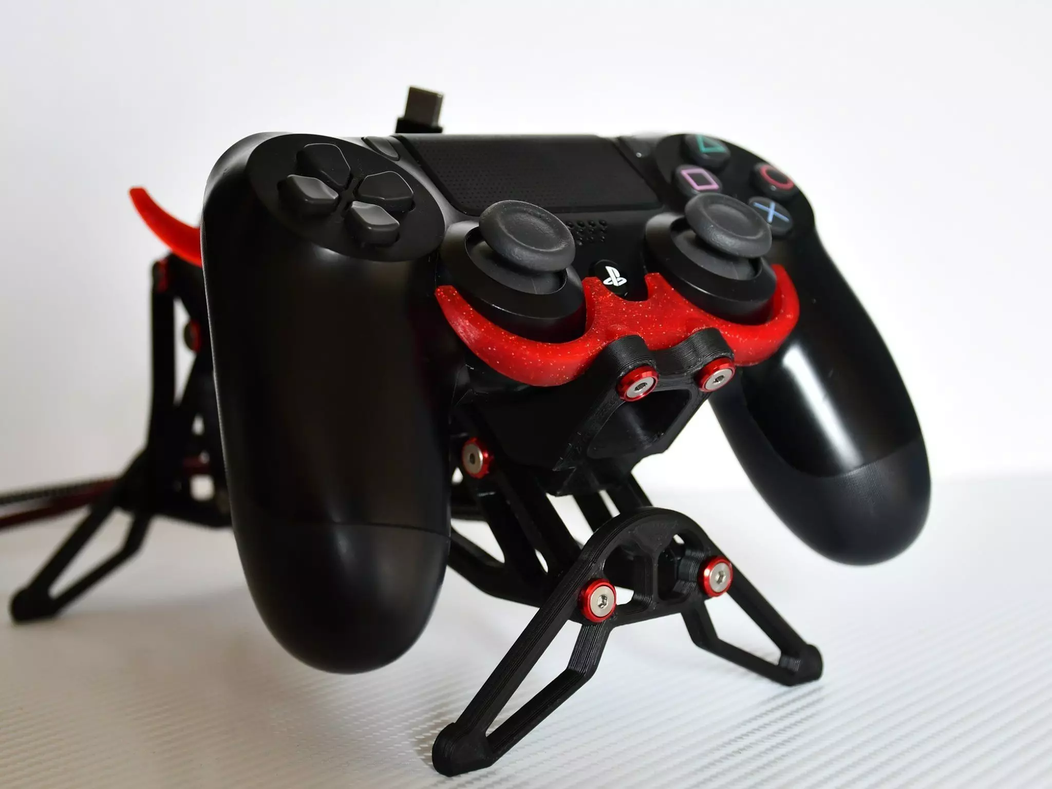Dual controller stand for Xbox series X and PS4 3D print model_0