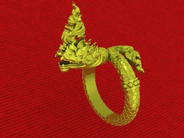 RINGS snake god naga 3D print model