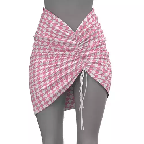 houndstooth skirt 3D model