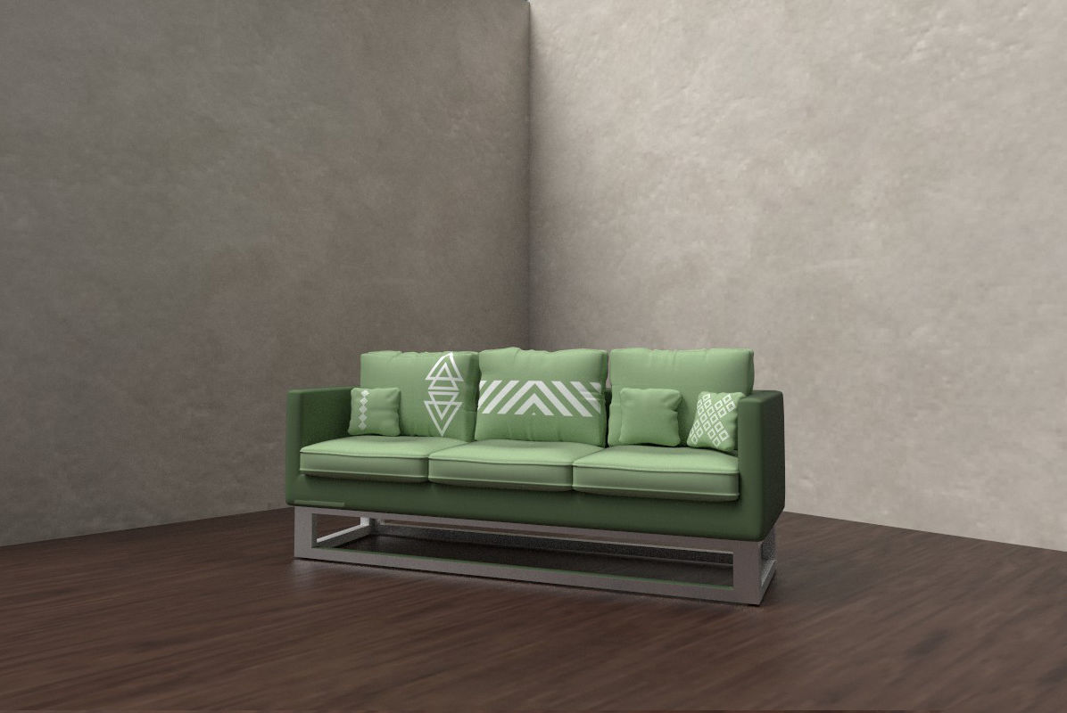 Modern sofa BASiC 3D model_8