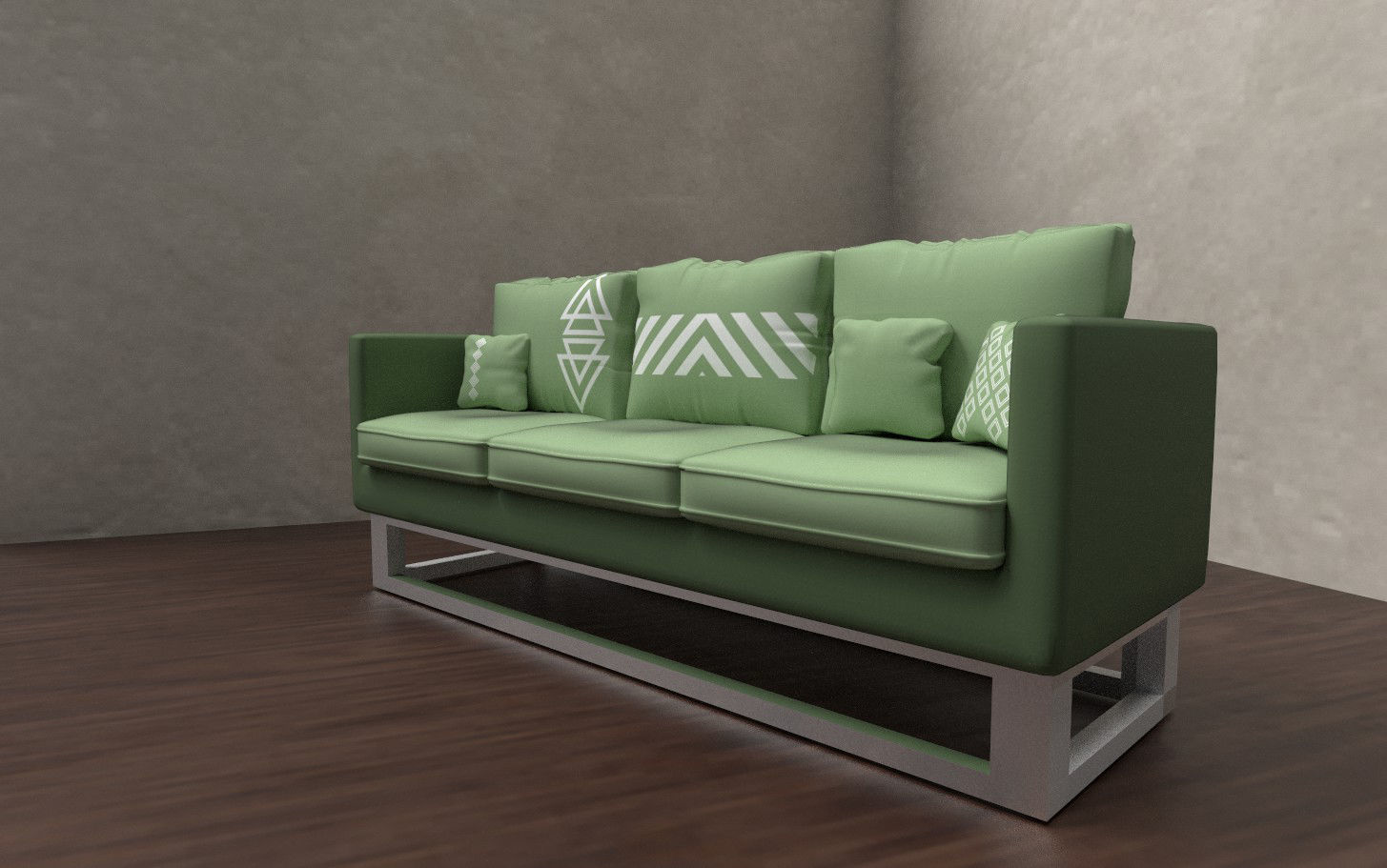 Modern sofa BASiC 3D model_6
