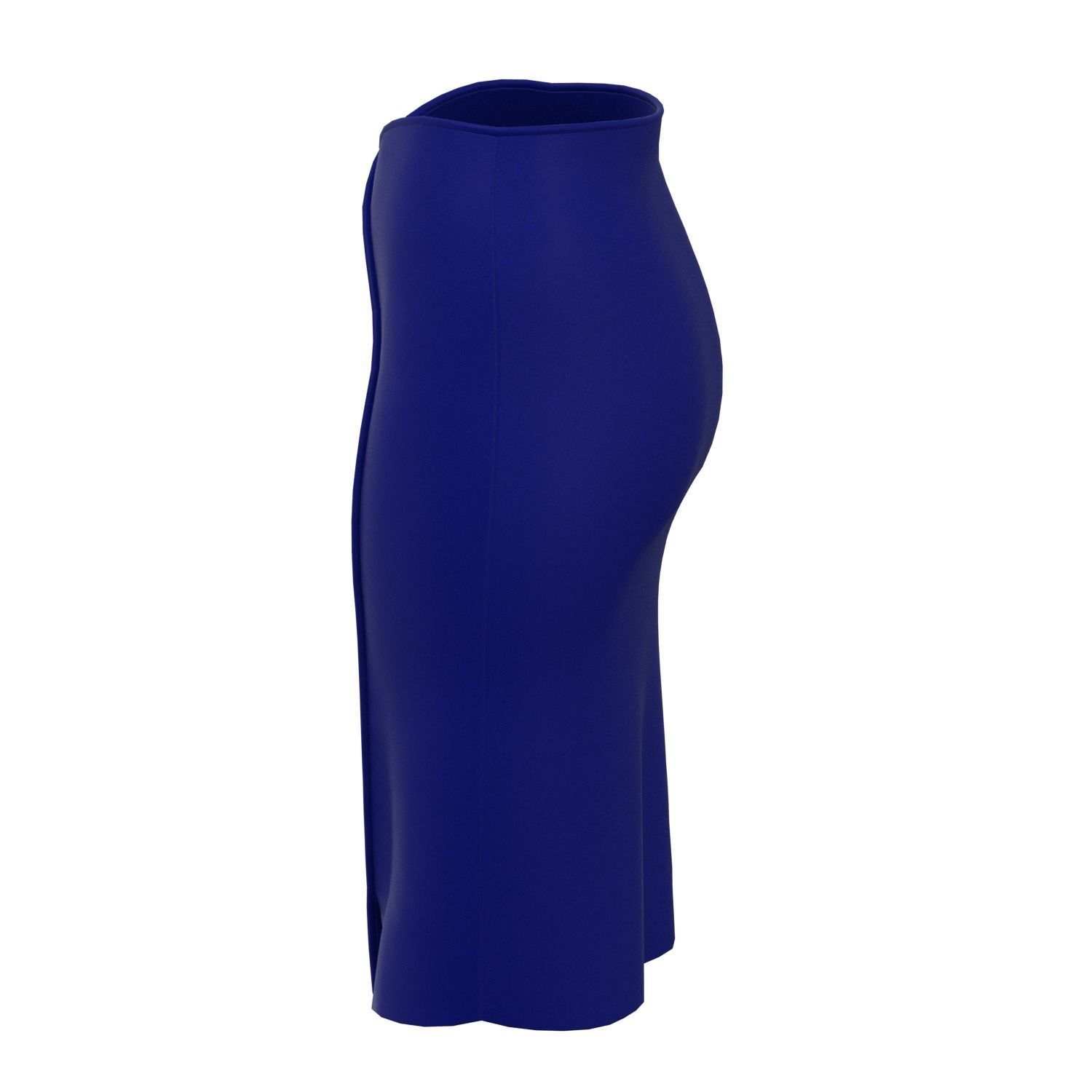 skirt pencil with buttons 3D model_7