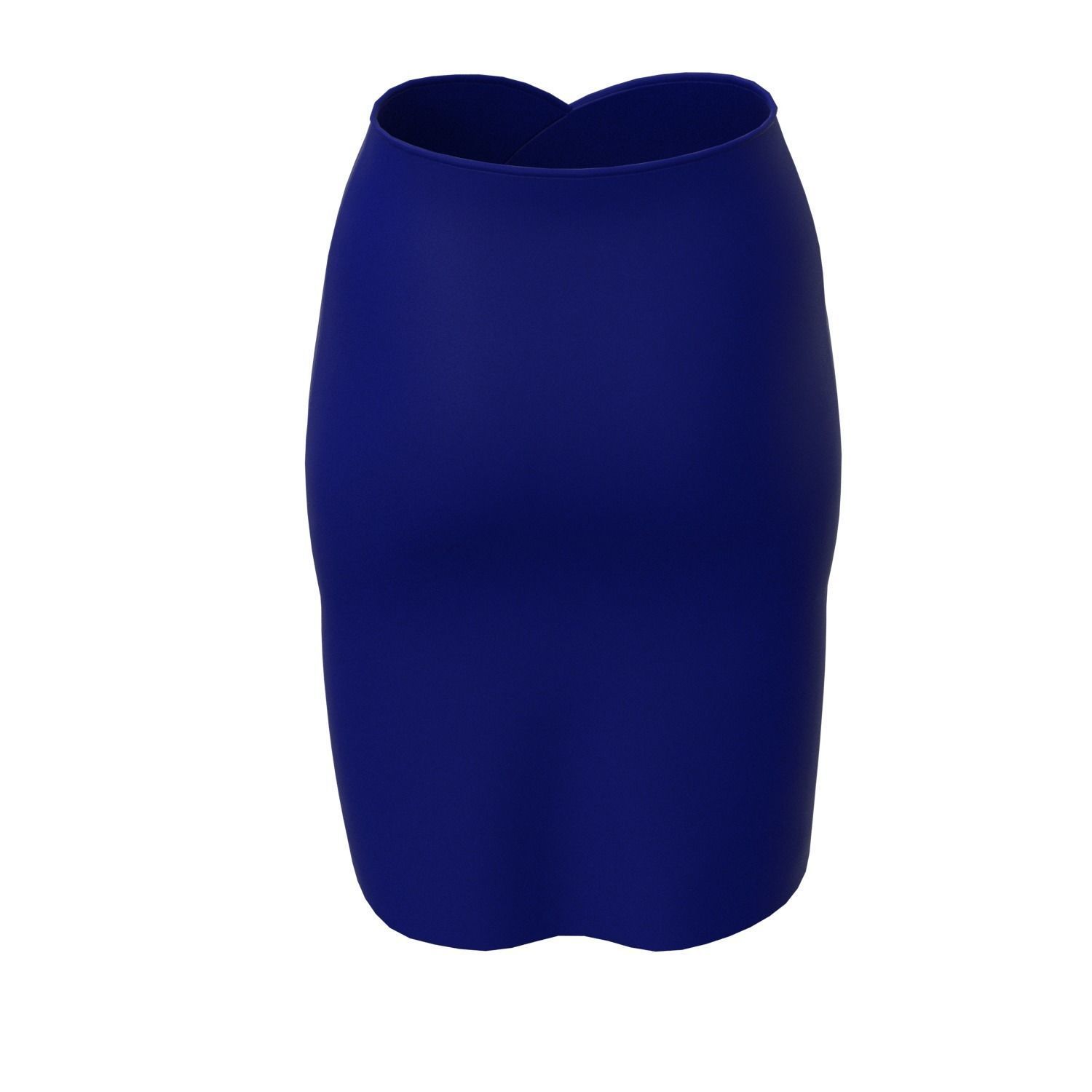 skirt pencil with buttons 3D model_8