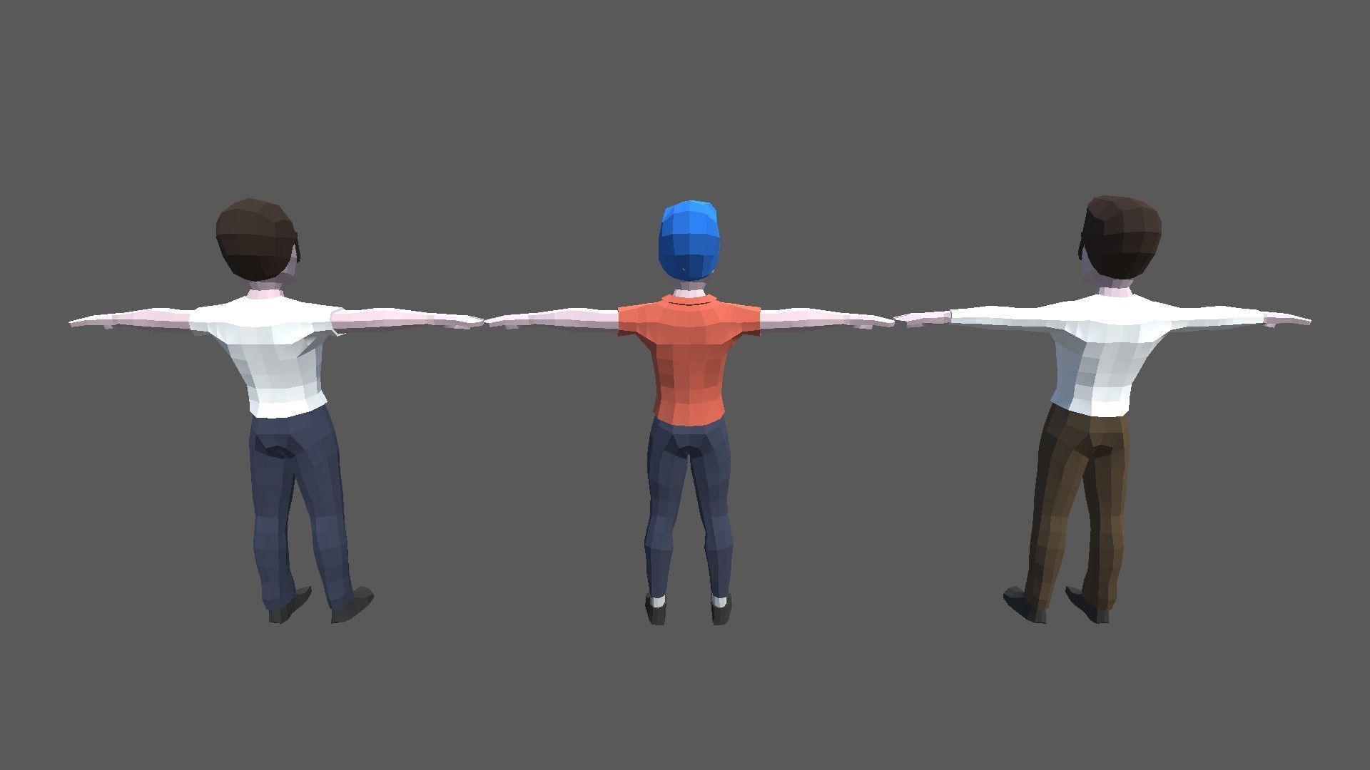 9t5 Low Poly Streamers Low-poly 3D model_9