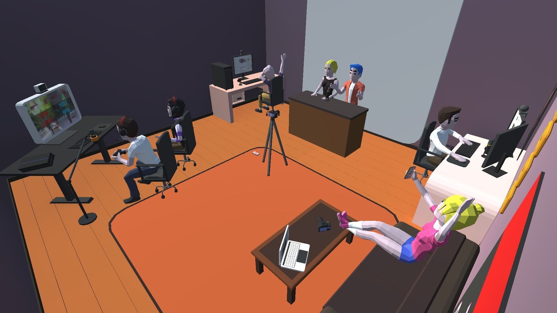 9t5 Low Poly Streamers Low-poly 3D model_4