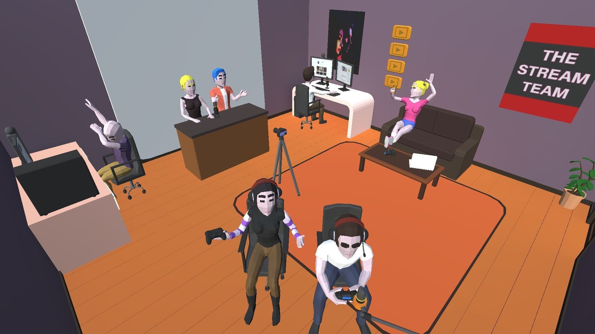 9t5 Low Poly Streamers Low-poly 3D model_5