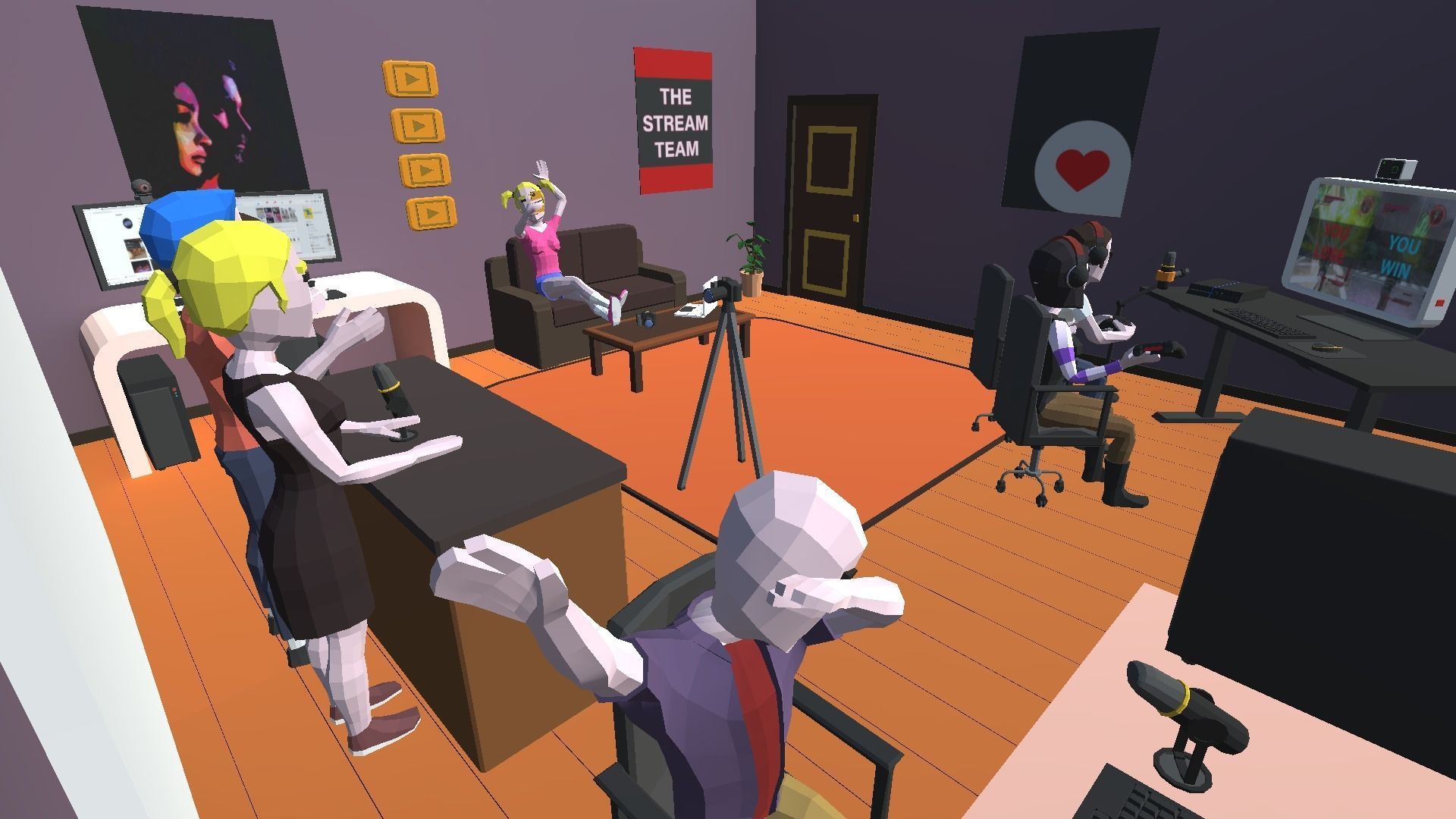 9t5 Low Poly Streamers Low-poly 3D model_6