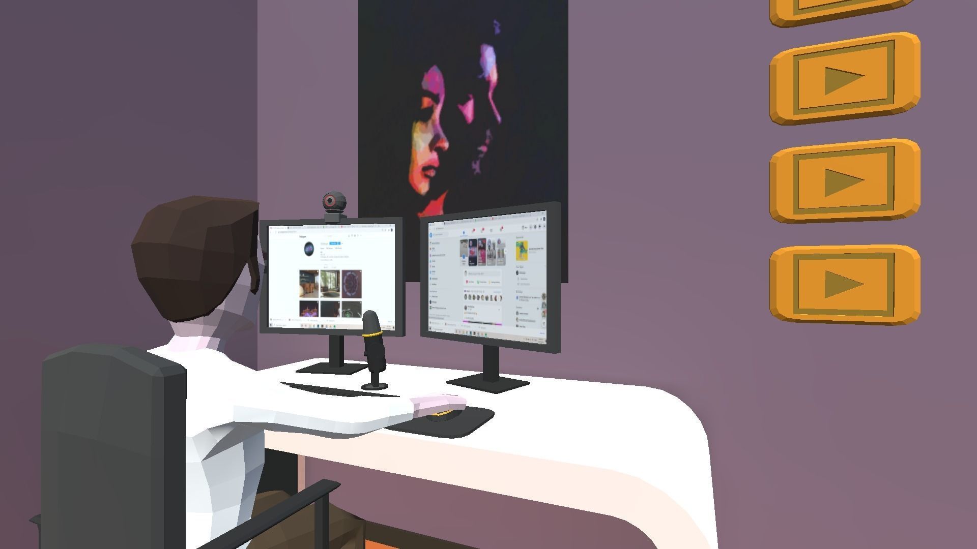 9t5 Low Poly Streamers Low-poly 3D model_2