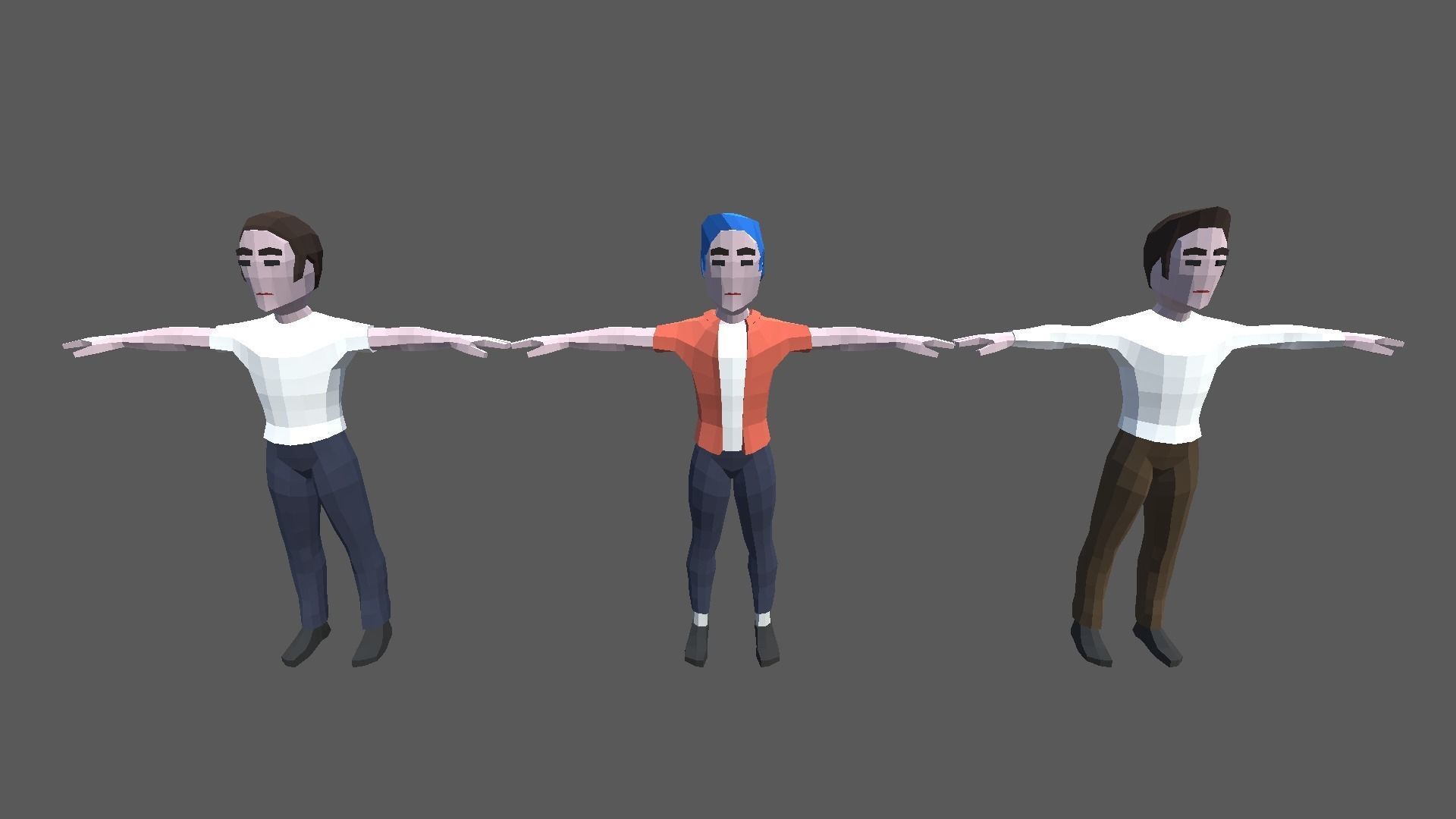 9t5 Low Poly Streamers Low-poly 3D model_8