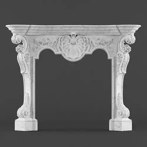classical fireplace
