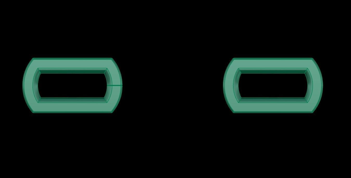 DAINTY HERMES LINK BRACELET NECKLACE 3D print model_14