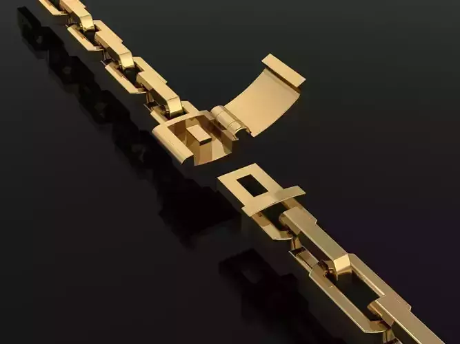 DAINTY HERMES LINK BRACELET NECKLACE 3D print model