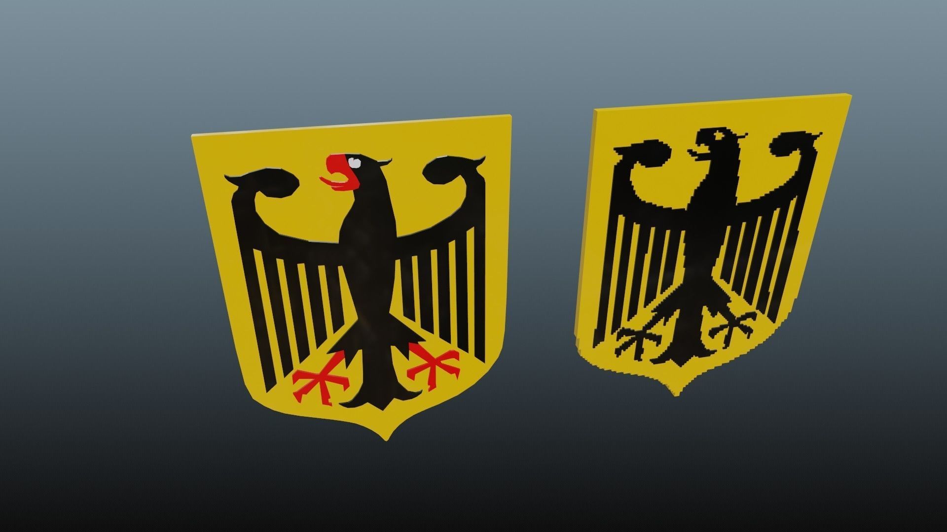 Germany National Emblem 3D model_1