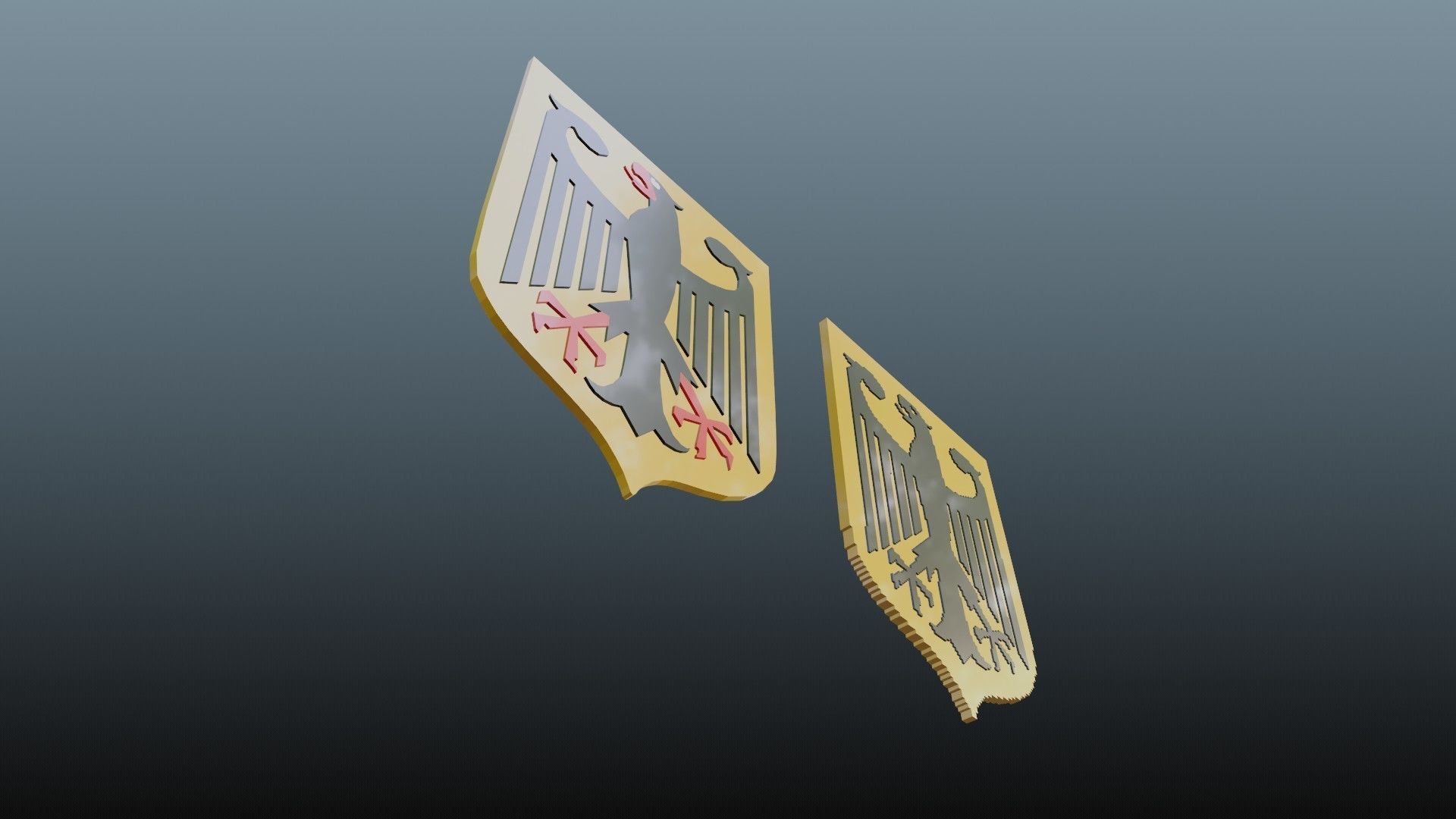 Germany National Emblem 3D model_2