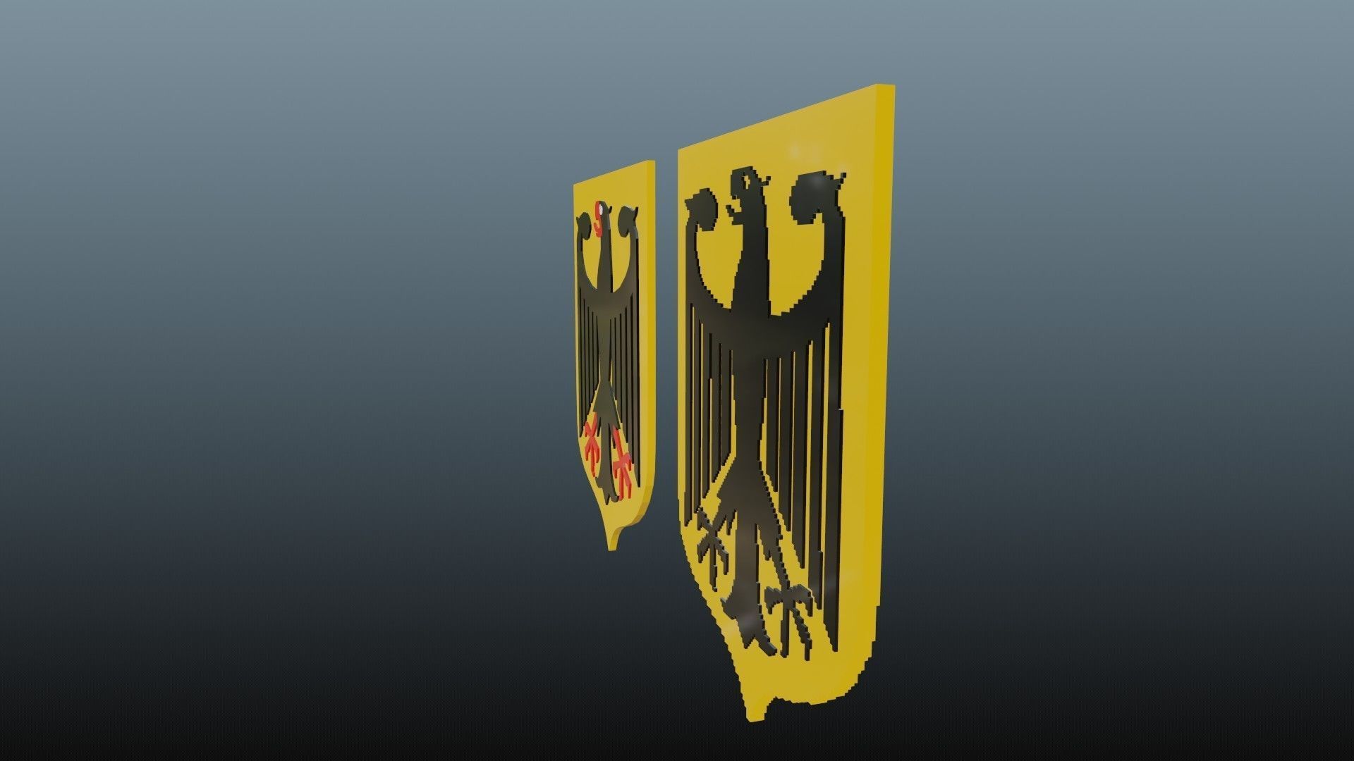 Germany National Emblem 3D model_3