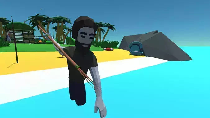 9t5 Low Poly Desert Island Low-poly 3D model