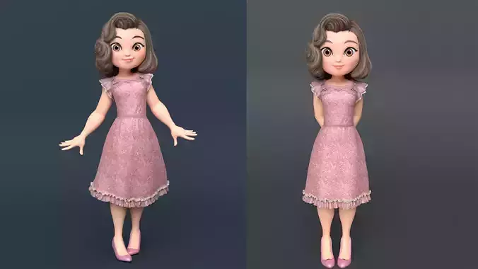 Teenage Girl Character 02