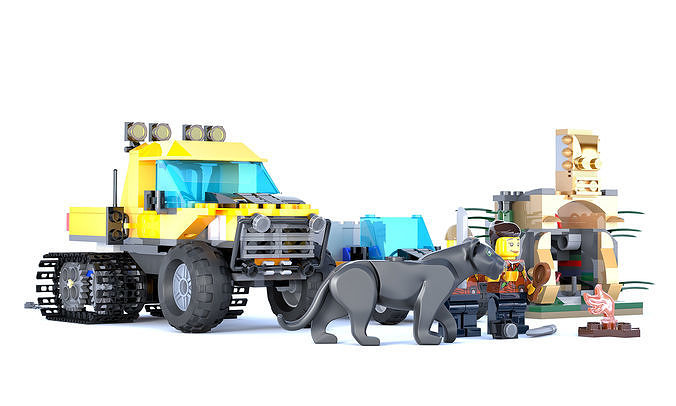 Childrens lego set 3D model