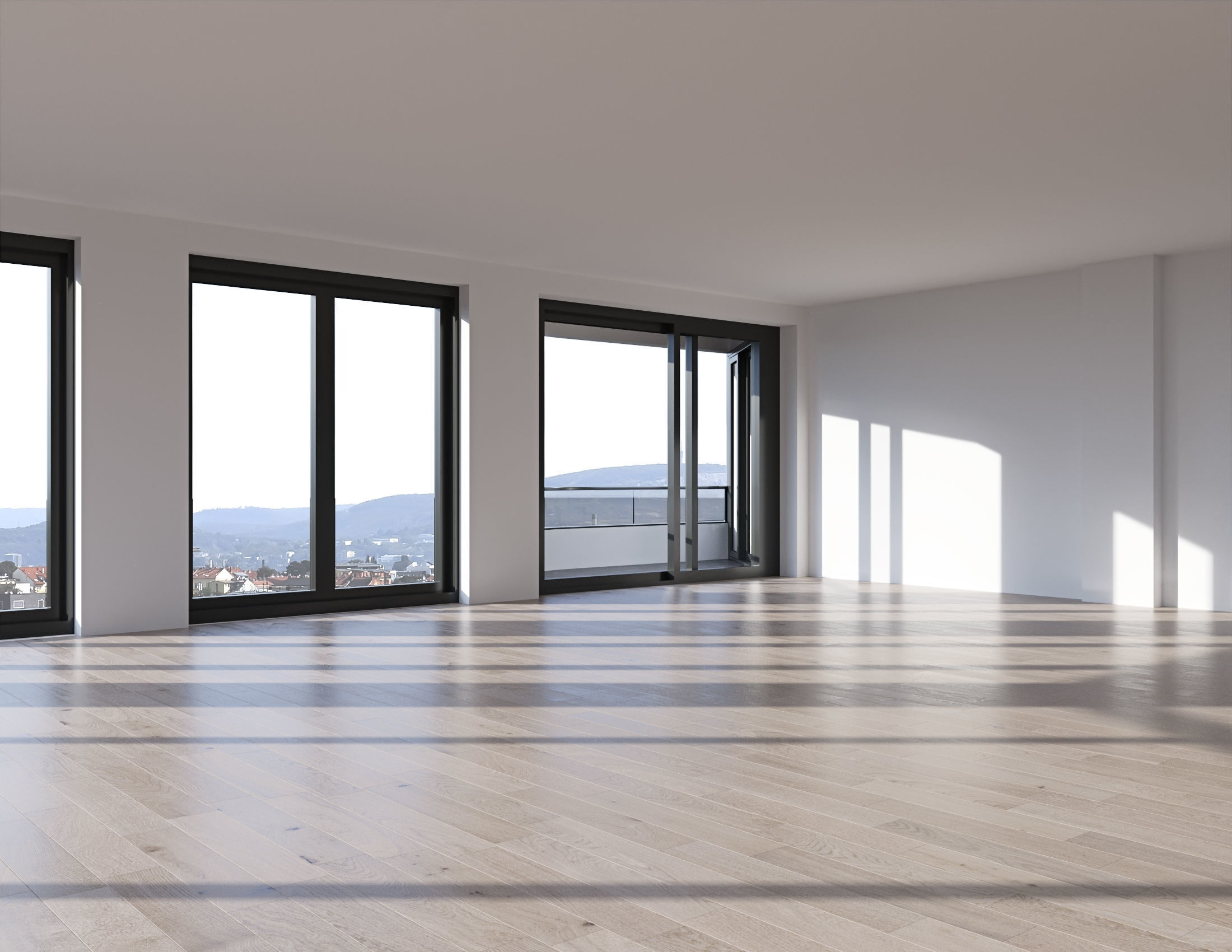 Modern residential building 13 3D model_7