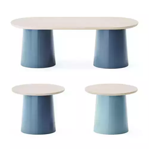 Thimble Coffee Table set by Dowel Jones
