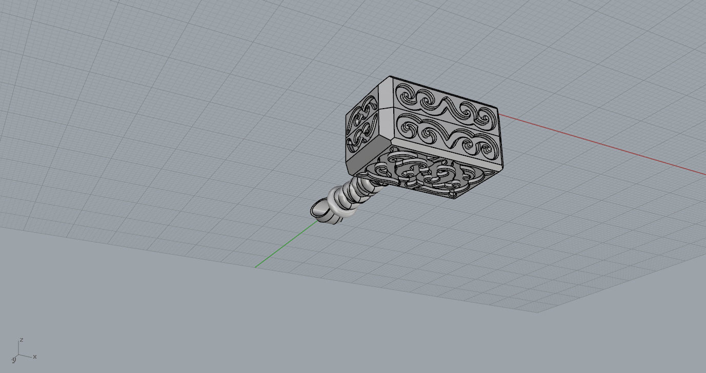 Pendant 3D print model_9
