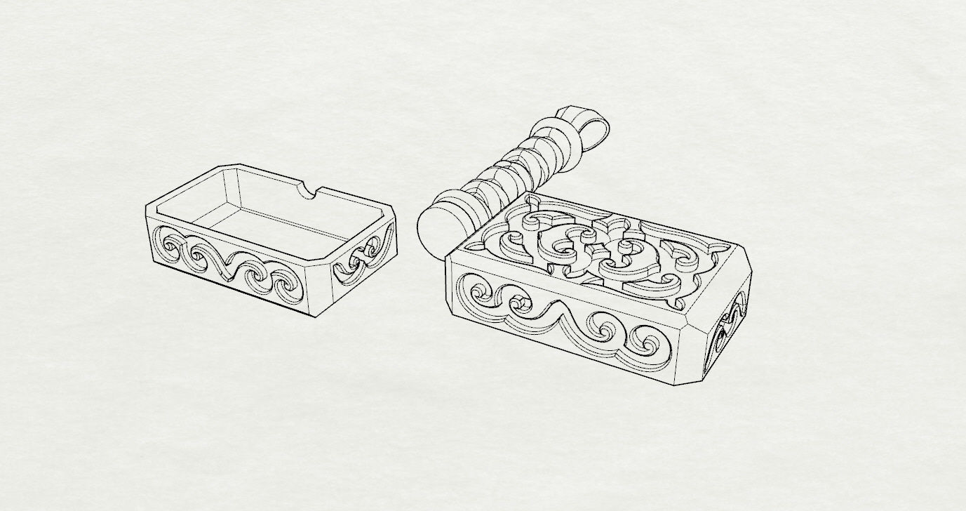 Pendant 3D print model_13