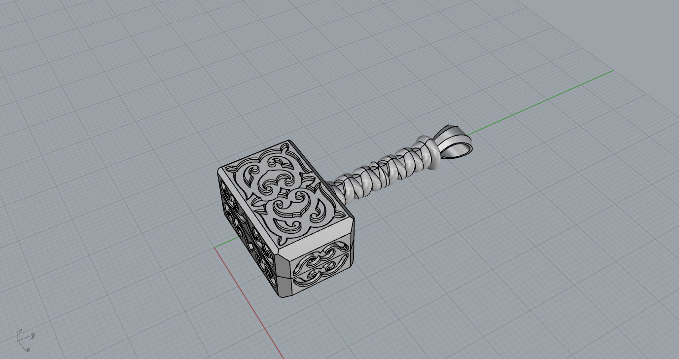 Pendant 3D print model_6