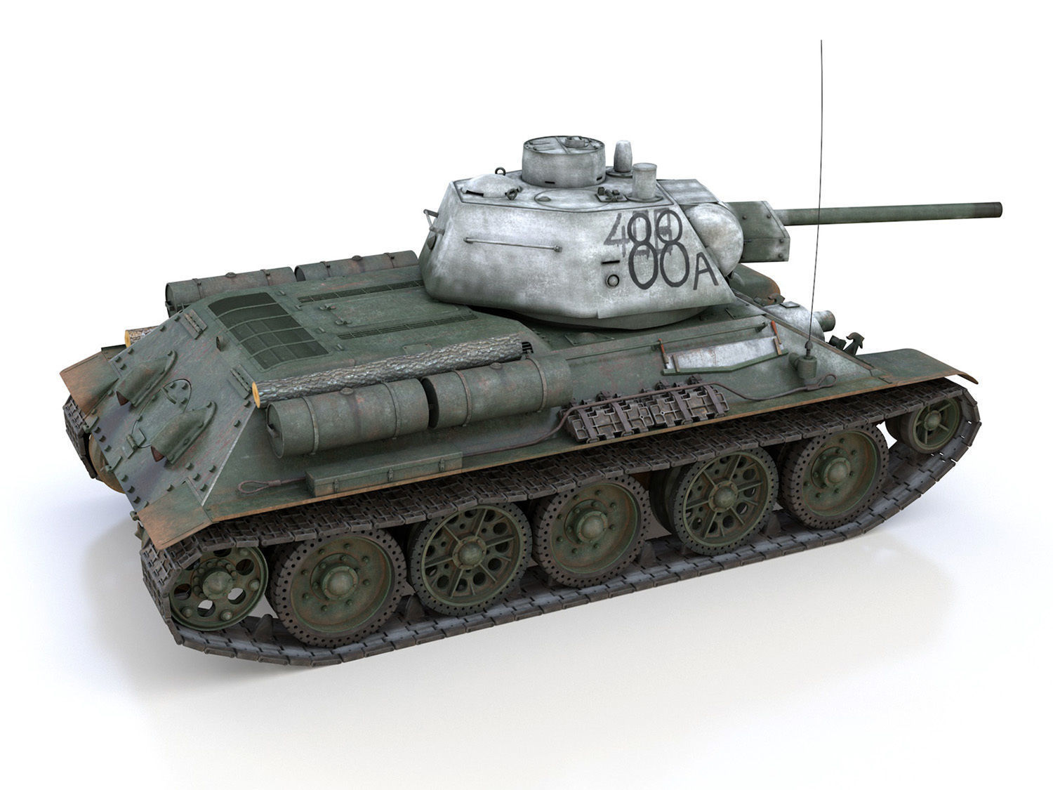 OT-34-76 - Soviet Flamethrower Tank - 88A 3D model_5
