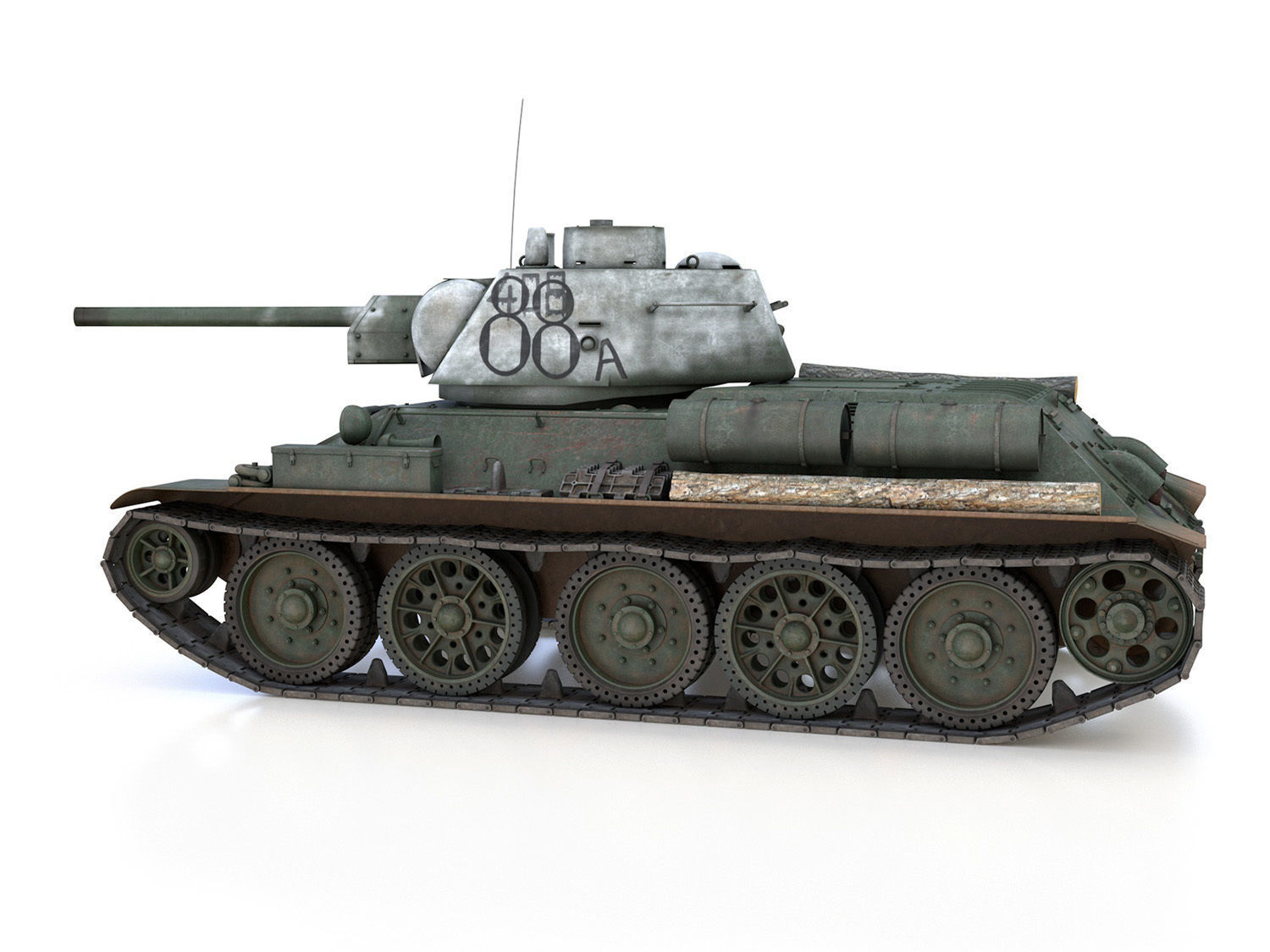 OT-34-76 - Soviet Flamethrower Tank - 88A 3D model_3