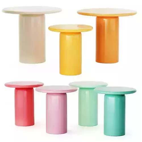 Cylinder dining table set by Davidson London