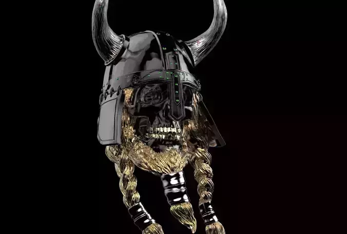 viking skull 3D print model