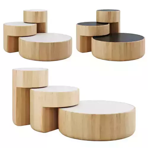 Levels coffee tables set by Peruse