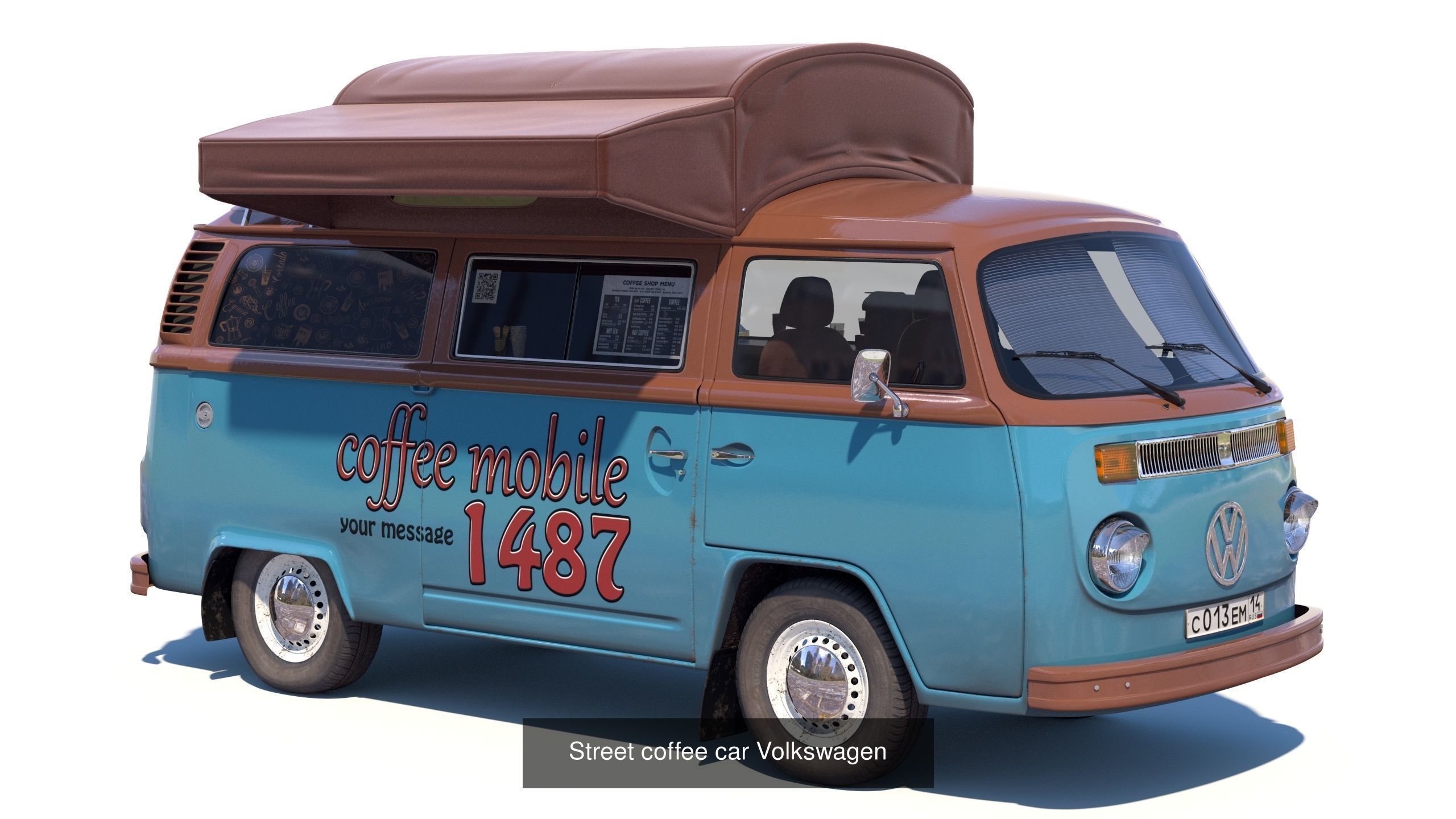  Street food and coffee  trucks 3D Model Collection_4