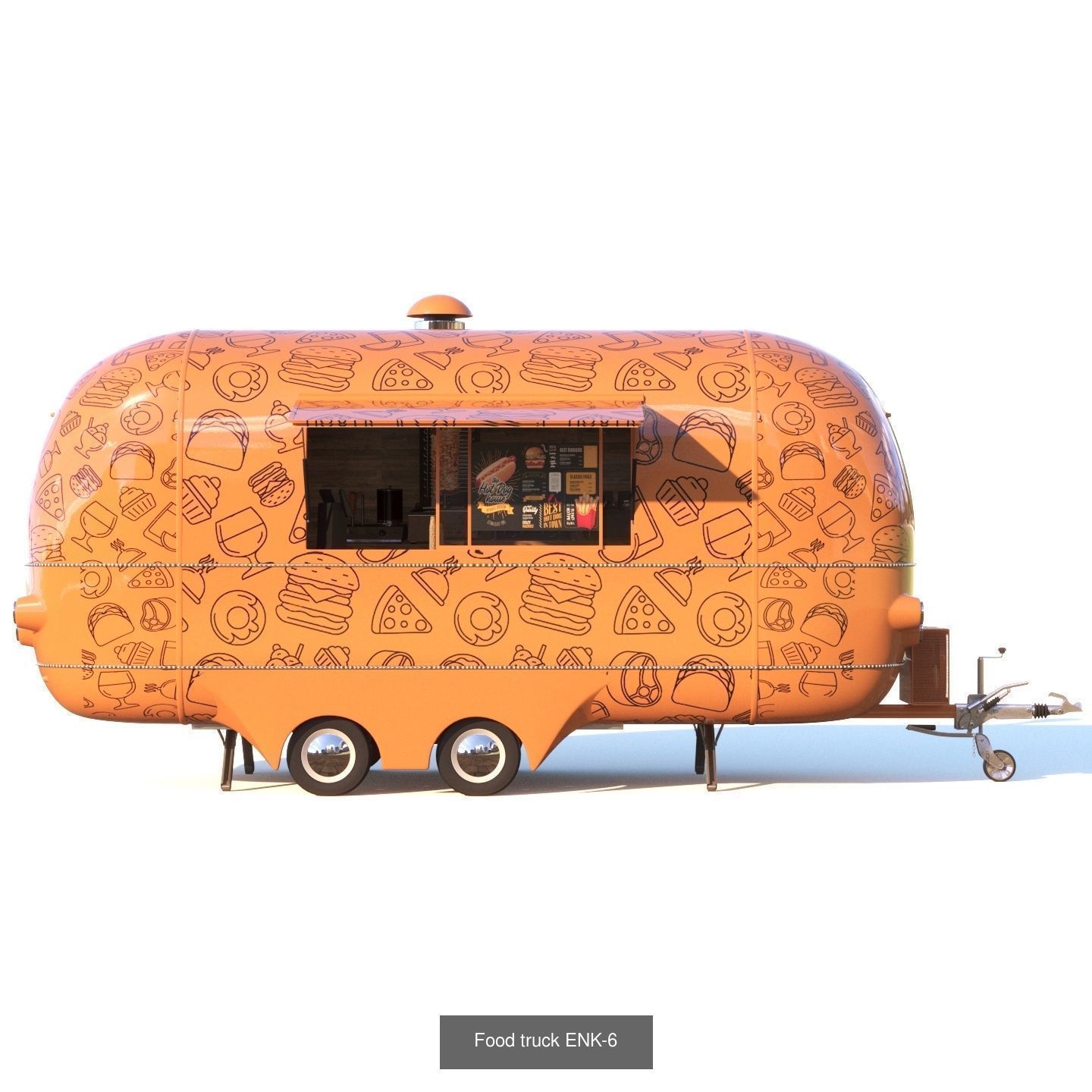  Street food and coffee  trucks 3D Model Collection_5