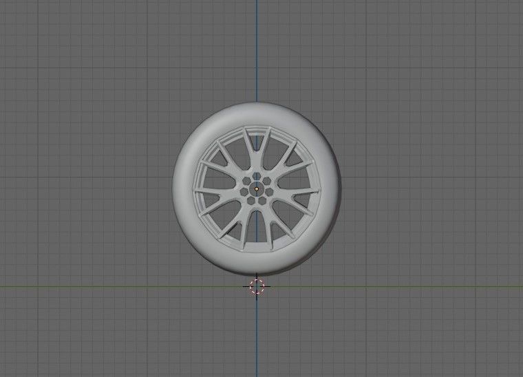 Blender Wheel Introduction 3D model_4