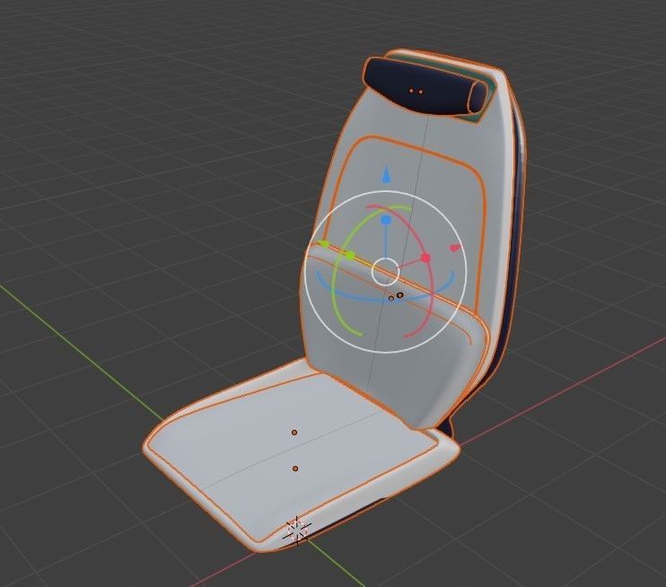 Car seat concept model - Concept Fiona 3D model_3