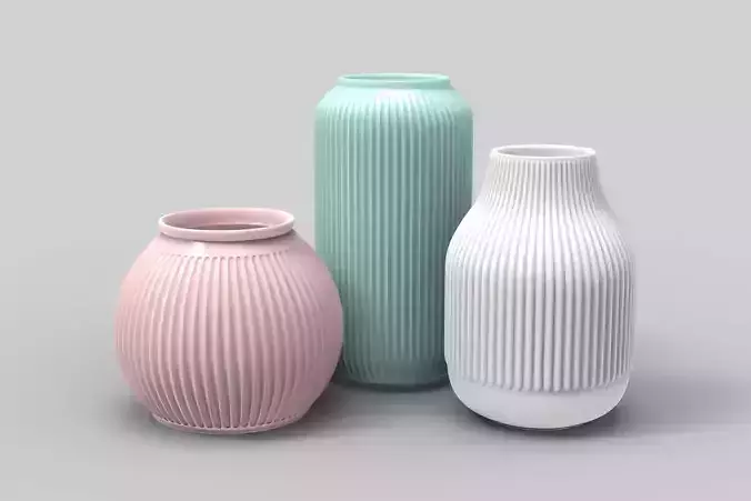 Flower vases - 3 colors