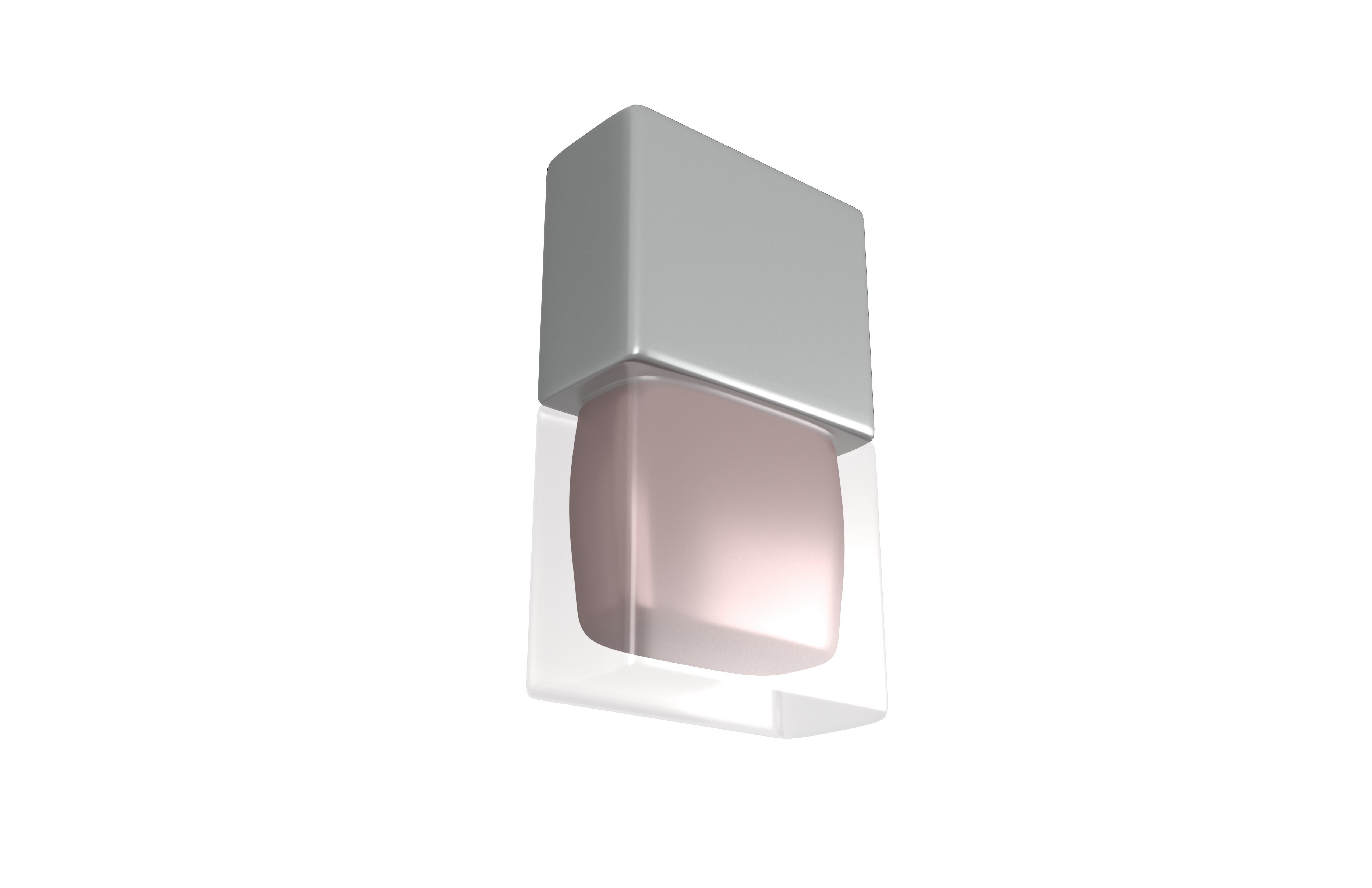 Nail Polish Bottle v1 007 Low-poly 3D model_1