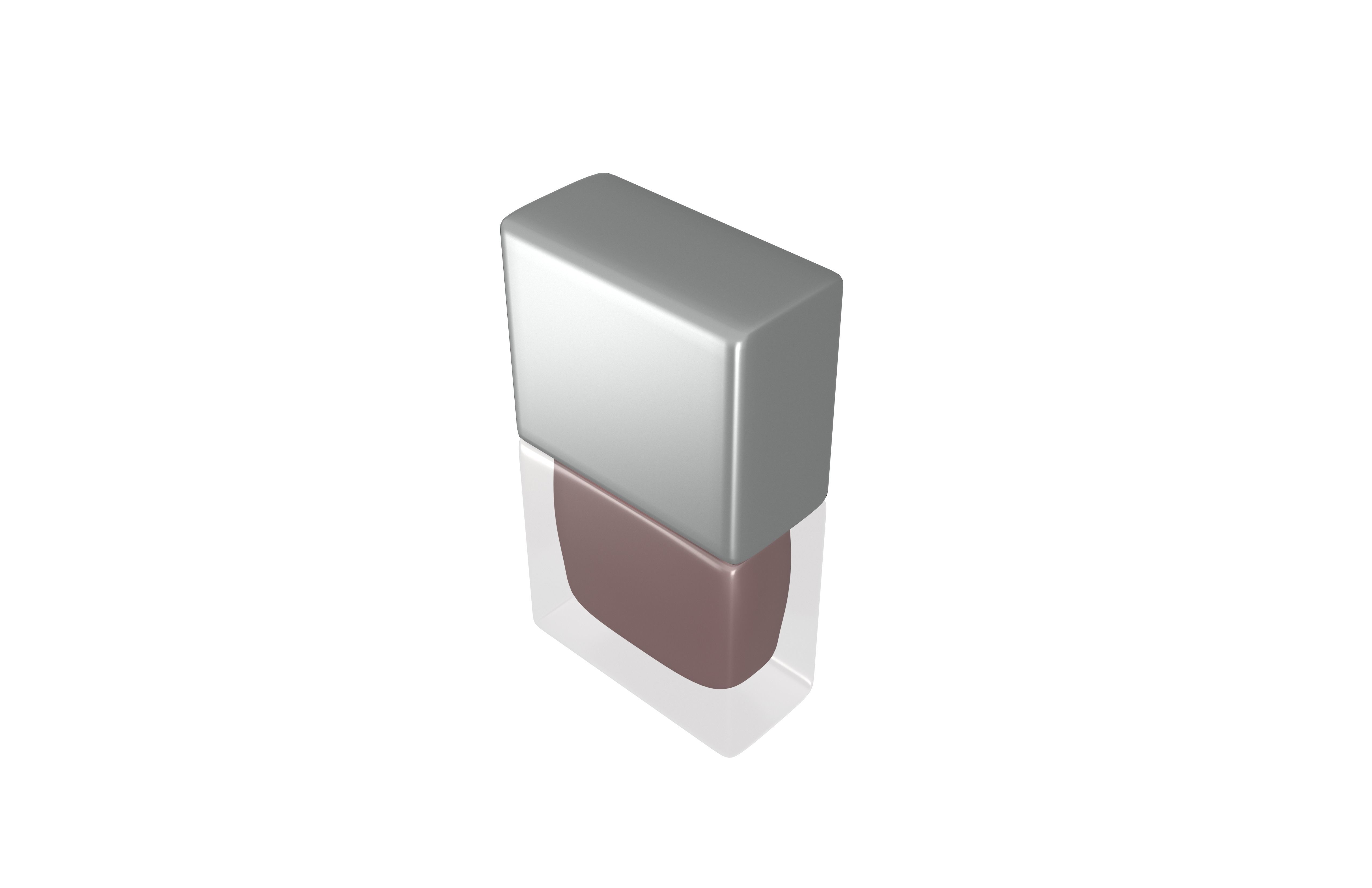 Nail Polish Bottle v1 007 Low-poly 3D model_3