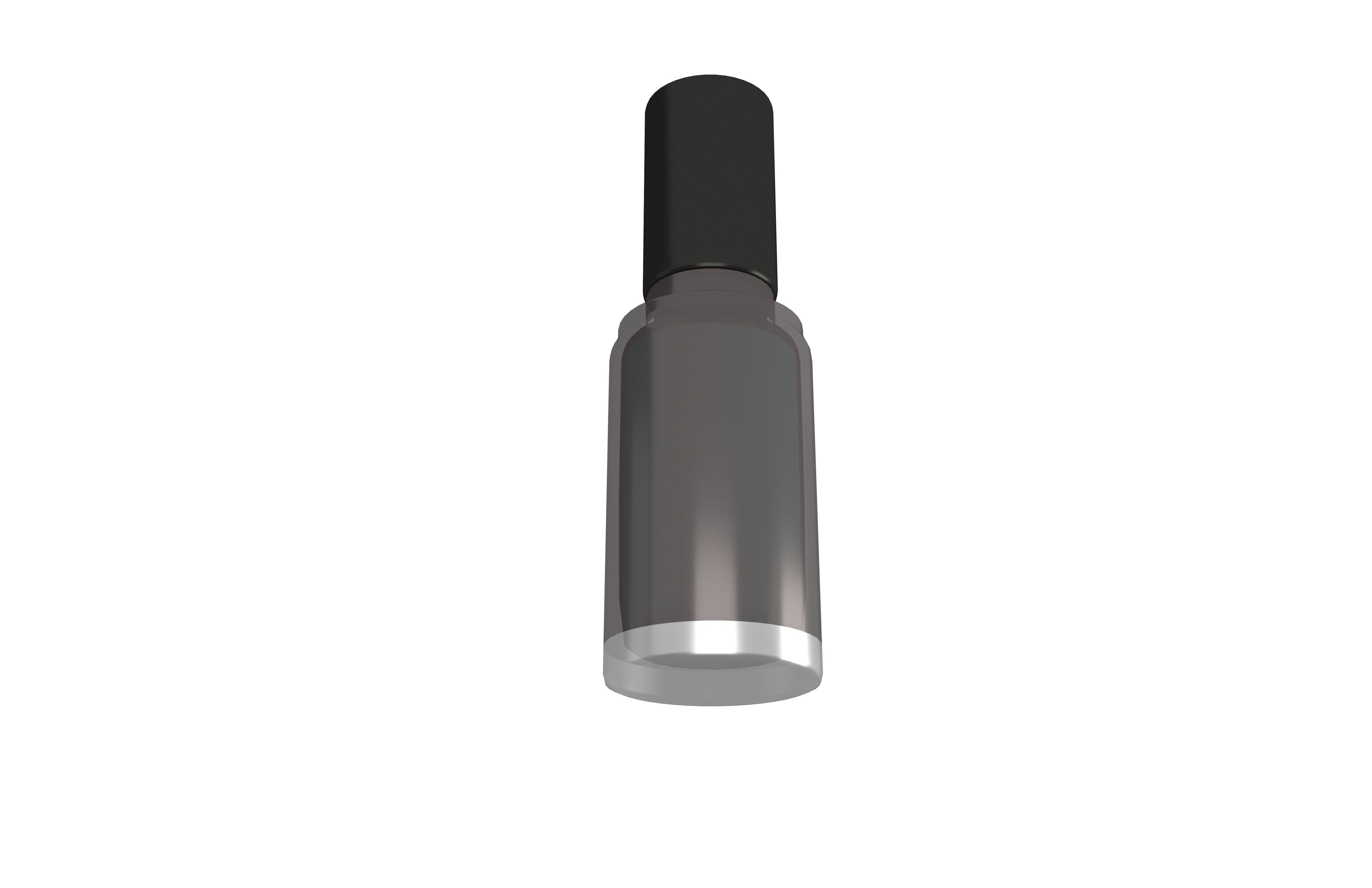 Nail Polish Bottle v2 001 Low-poly 3D model_3