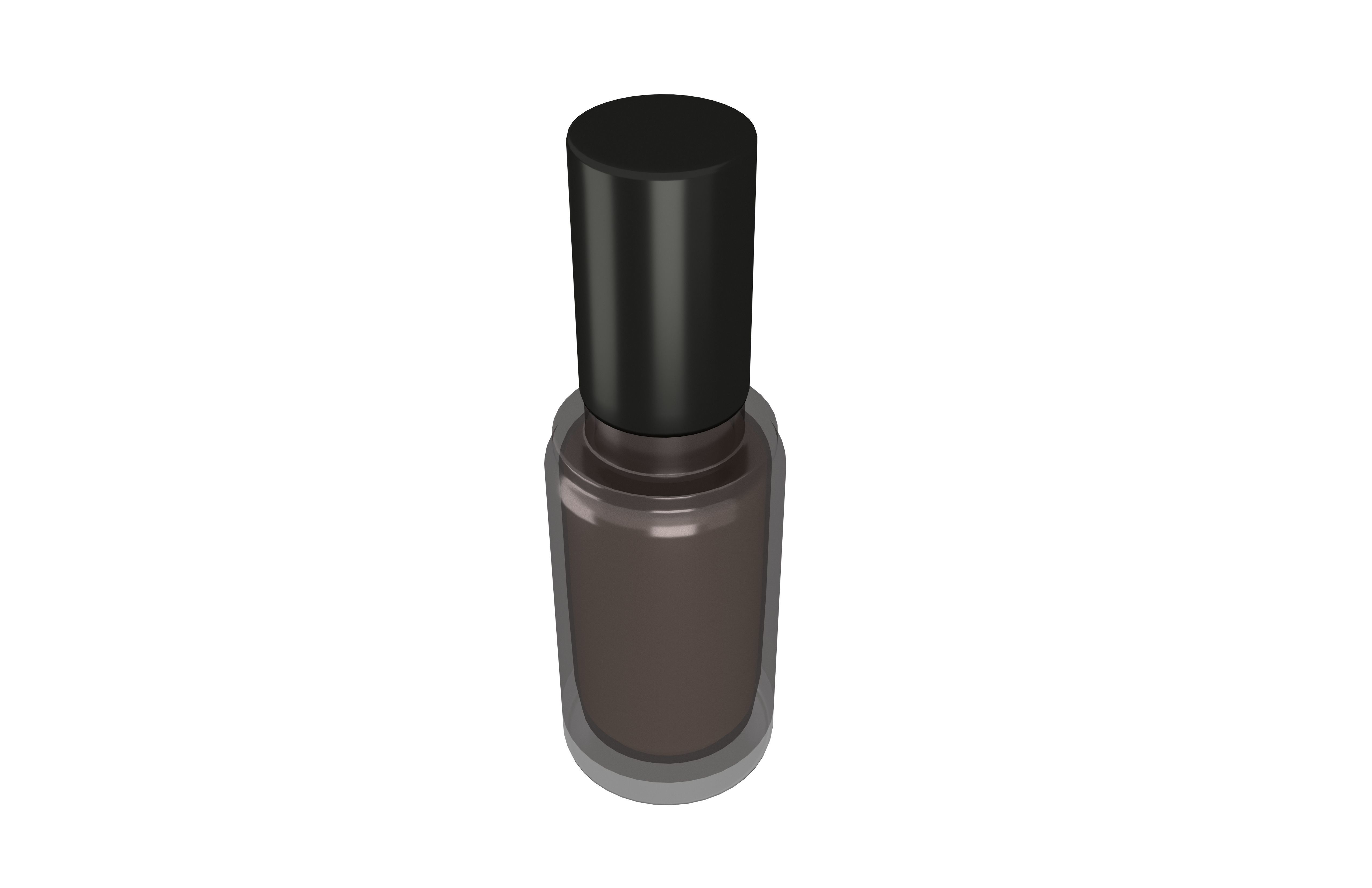 Nail Polish Bottle v2 002 Low-poly 3D model_2