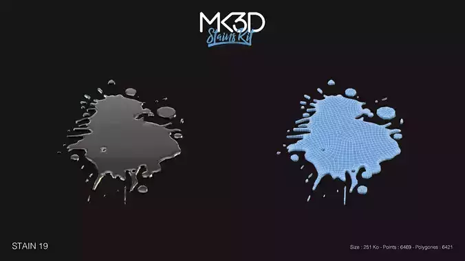 stain-19 gmd - splatter 3D model
