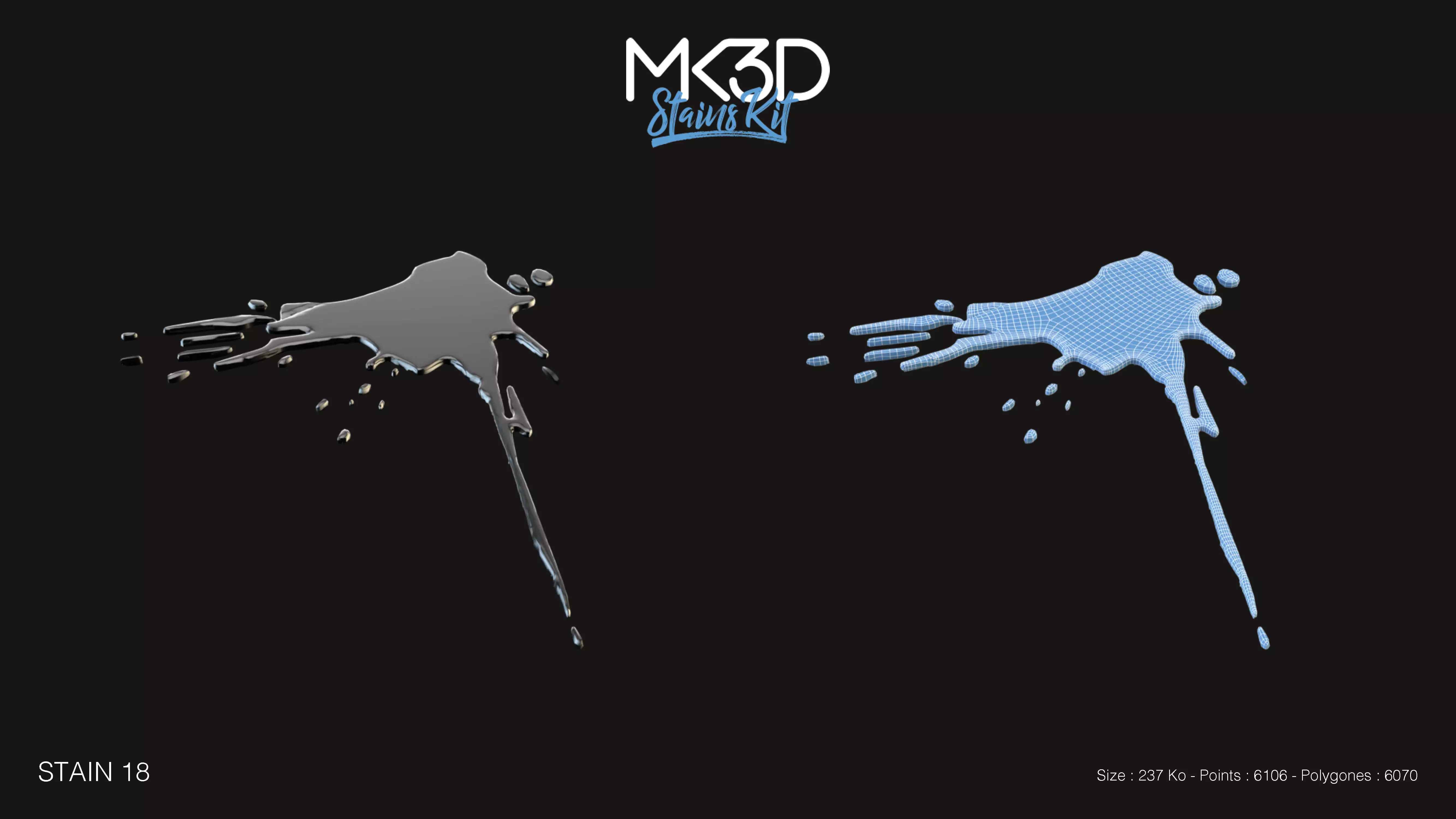 stain-18 two paint splatters 3D model_0