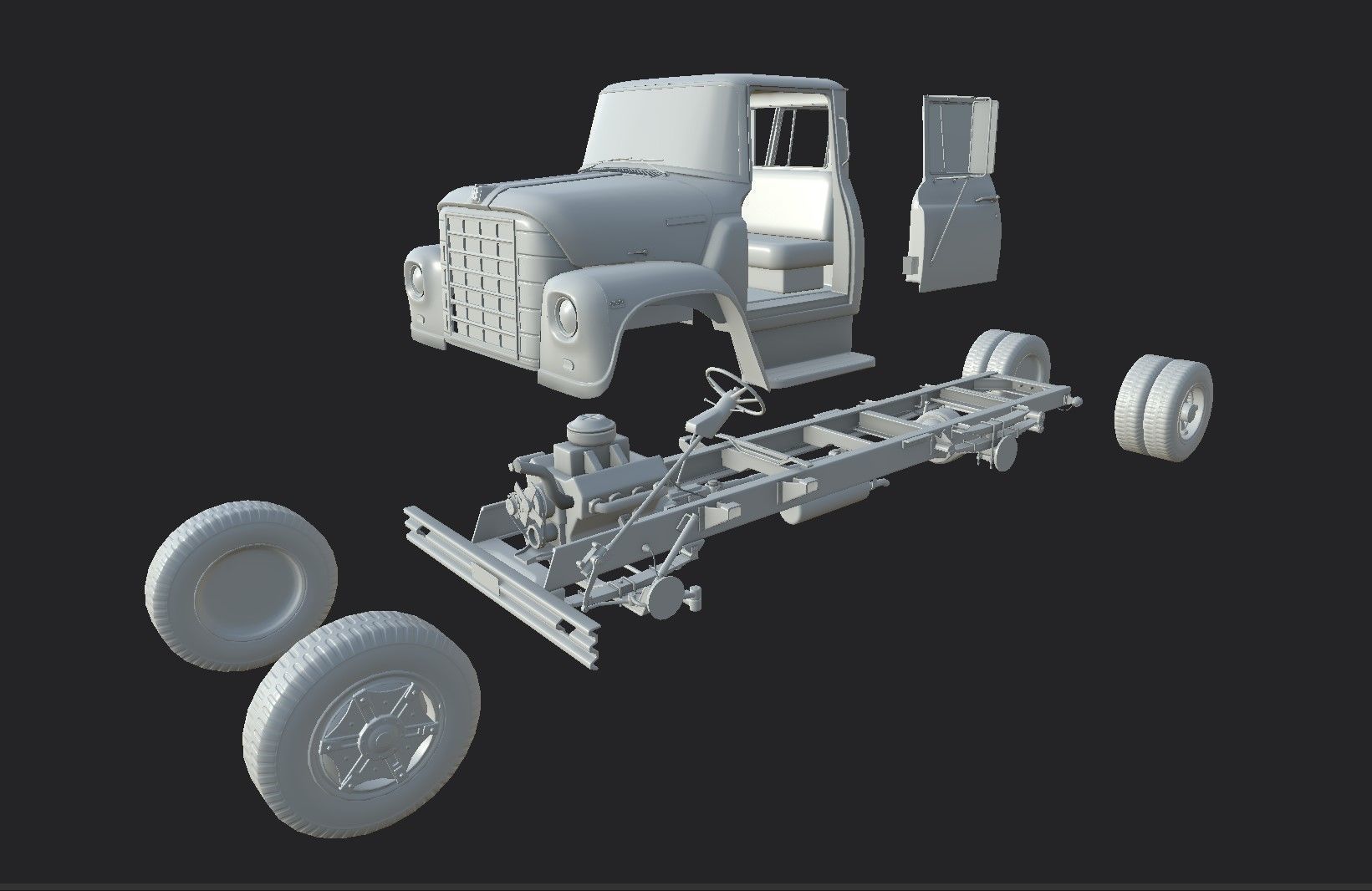 International Loadstar  Low-poly 3D model_7