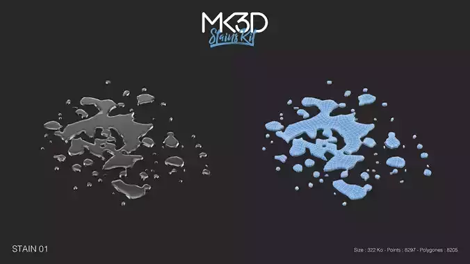 stain 01 3D model