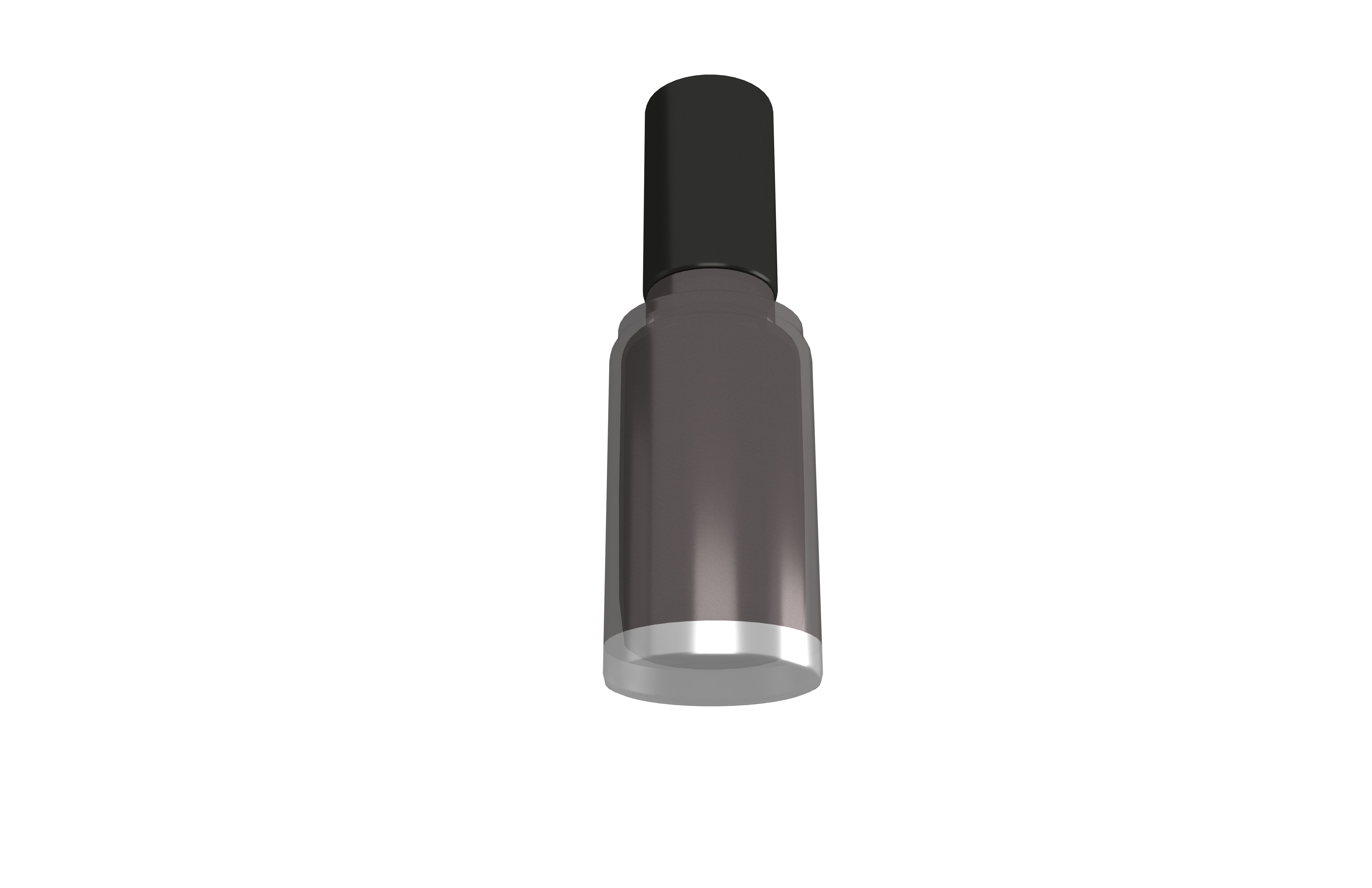 Nail Polish Bottle v2 004 Low-poly 3D model_3