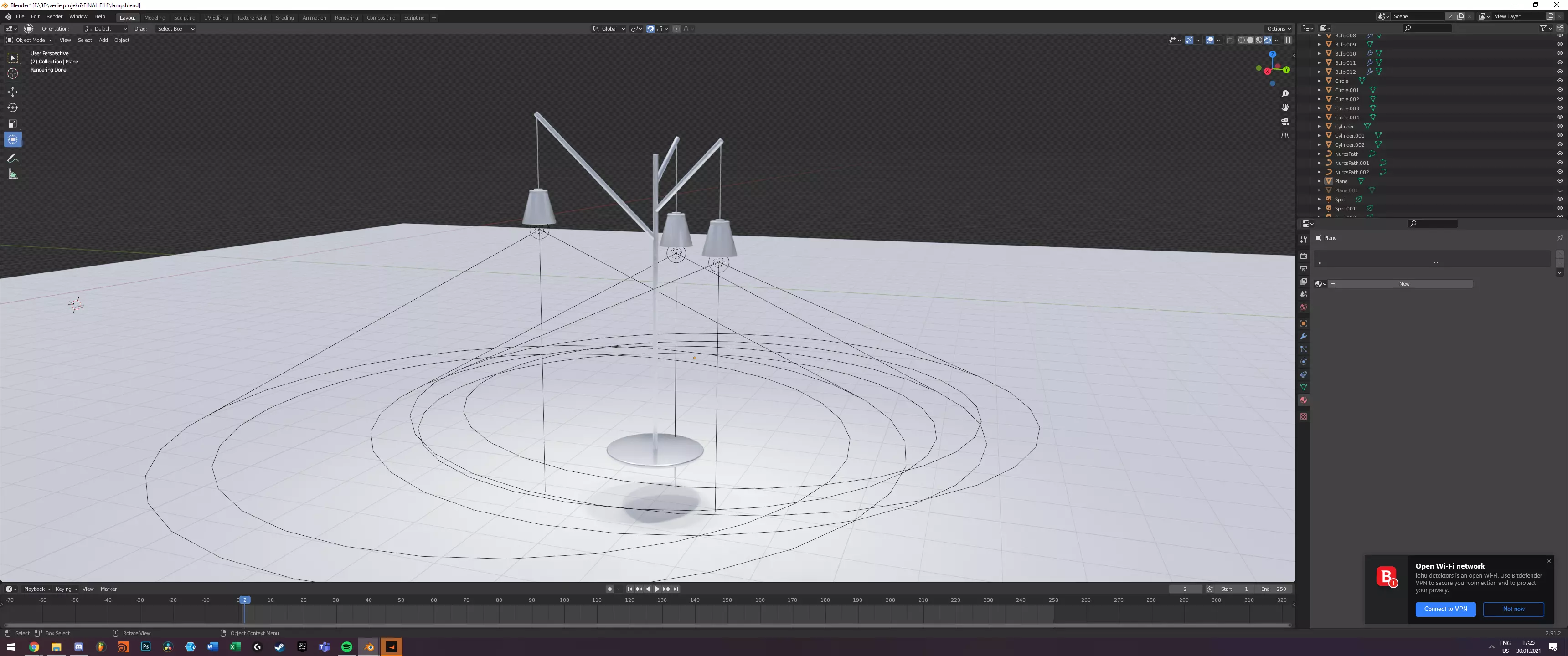 floor lamp Free 3D model