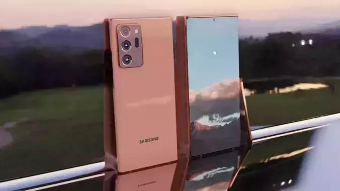 note 20 ultra Low-poly 3D model