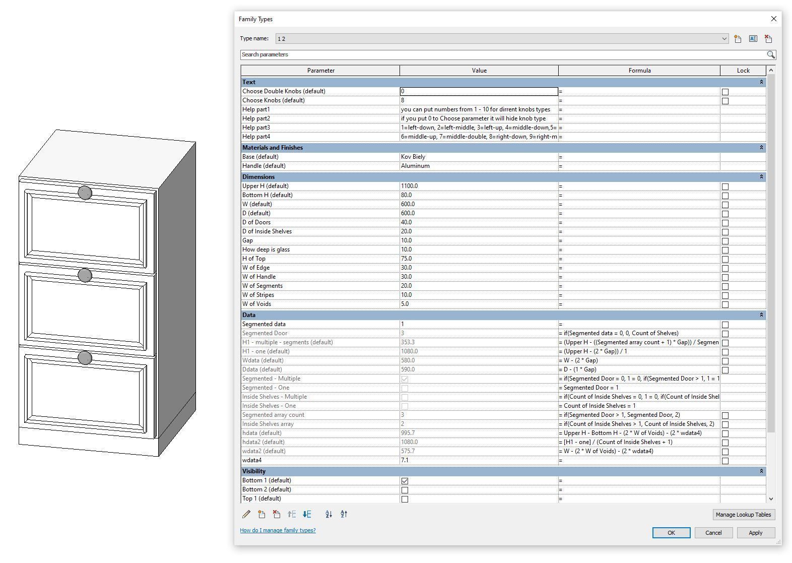 Full Parametric Kitchen Created in Revit 3D model 7 Low-poly 3D model_9